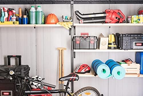 Keter Outdoor Storage Shed, for House, Patio & Yard, Plastic Resin, Artisan, 7×7 Ft, Gray