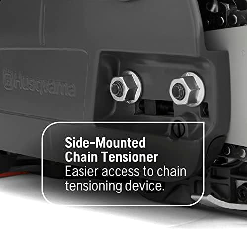 Husqvarna 460 Rancher Gas Powered Chainsaw, 60.3-cc 3.6-HP, 2-Cycle X-Torq Engine, 24 Inch Chainsaw with Automatic Adjustable Oil Pump, For Wood Cutting, Tree Trimming and Land Clearing