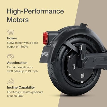 Electric Scooter – VX2 PRO Swiss Engineered Electric Scooters for Adults – 1300W Peak Power 22, 28, 37-Mile Ranges, IPX6 Water Resistant Fast Electric Scooter – 24 Months Support