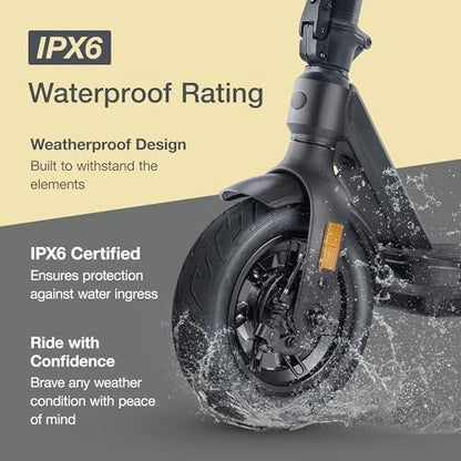 Electric Scooter – VX2 PRO Swiss Engineered Electric Scooters for Adults – 1300W Peak Power 22, 28, 37-Mile Ranges, IPX6 Water Resistant Fast Electric Scooter – 24 Months Support