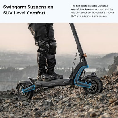 Ausom 2000W Dual Motor Folding Electric Scooter for Adults, Off Road Dual Motor E-Scooter with E-ABS and Dual Disc Brakes, 40Mph Top Speed, 56 Miles Max Range
