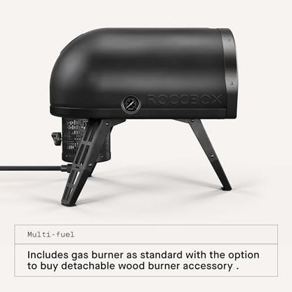 Gozney Roccbox Outdoor Pizza Oven, Black, Portable, Gas & Wood Fired, Restaurant-Grade