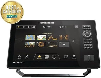 Humminbird XPLORE 10 GPS Fish Finder with Transducer, MEGA Side Imaging+ & HD Touchscreen Display