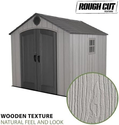 Lifetime Outdoor Storage Shed, 8 x 10 Foot, Gray