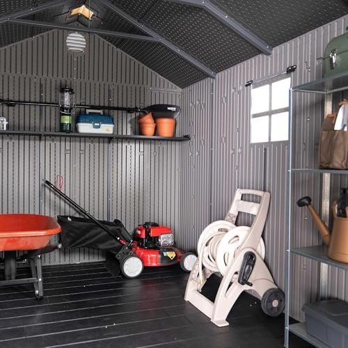 Lifetime Outdoor Storage Shed, 8 x 10 Foot, Gray