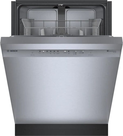Bosch SHE41CM5N 300 Series 24″ Dishwasher 48 db – Recessed Handle, Stainless Steel