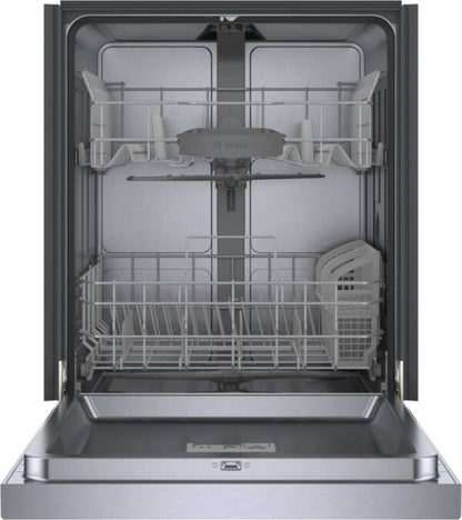 Bosch SHE41CM5N 300 Series 24″ Dishwasher 48 db – Recessed Handle, Stainless Steel