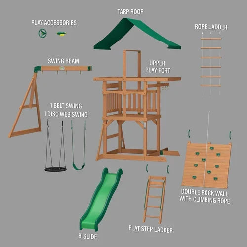 Backyard Discovery Grayson Peak Swing Set