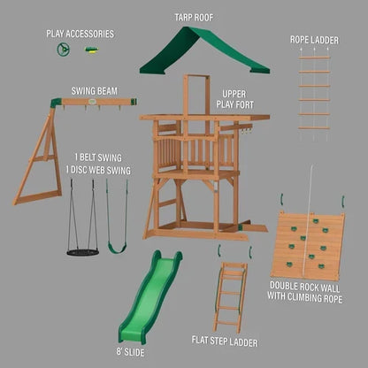 Backyard Discovery Grayson Peak Swing Set