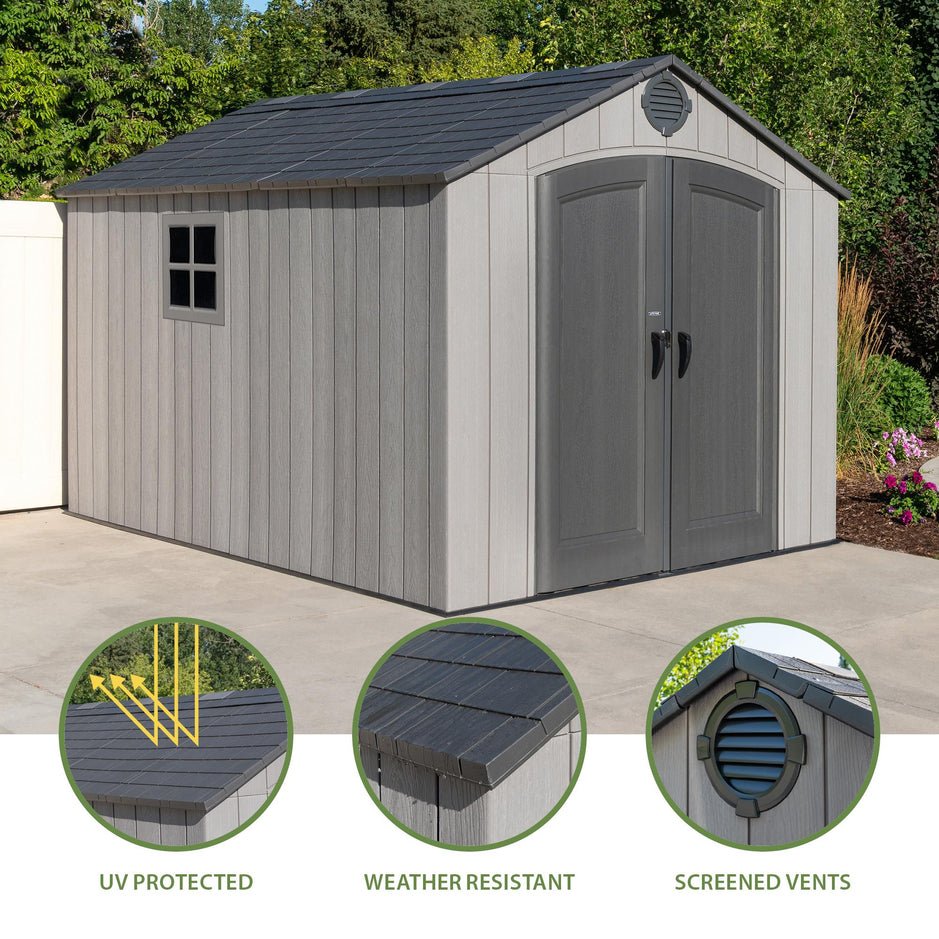 Lifetime 8 Ft. X 12.5 Ft. Outdoor Storage Shed – 60305