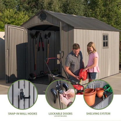 Lifetime 8 Ft. X 12.5 Ft. Outdoor Storage Shed – 60305