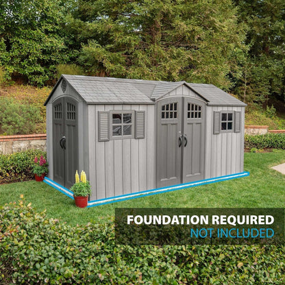 Lifetime 15 Ft X 8 Ft Outdoor Storage Shed – 60318
