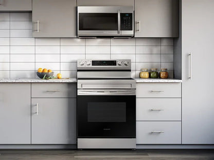 Samsung 6.3 Cu. Ft. Smart Freestanding Electric Range NE63A6311SS
