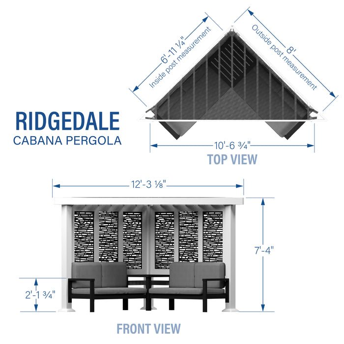 Backyard Discovery Ridgedale Modern Steel Cabana Pergola