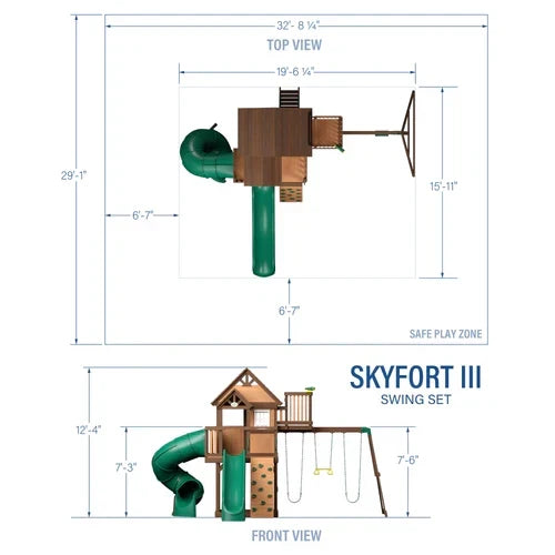 Backyard Discovery Skyfort III Swing Set