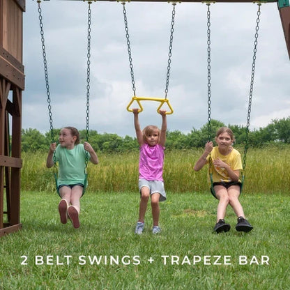 Backyard Discovery Skyfort III Swing Set