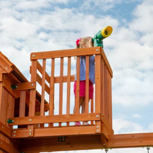 Backyard Discovery Skyfort II Cedar Wood Swing Set