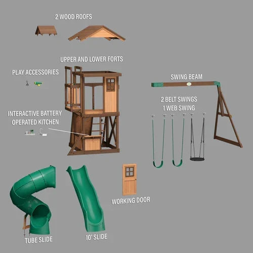 Backyard Discovery Tacoma Falls Swing Set
