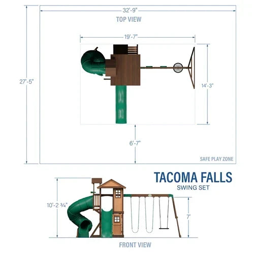 Backyard Discovery Tacoma Falls Swing Set