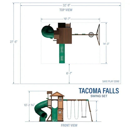 Backyard Discovery Tacoma Falls Swing Set