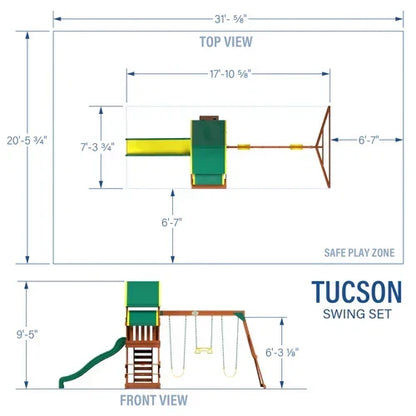 Backyard Discovery Tucson Swing Set