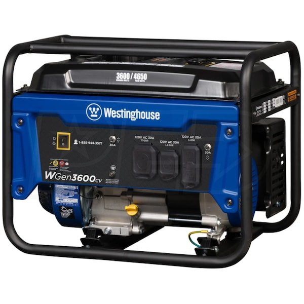 Westinghouse WGen3600cv – 3600 Watt Portable Generator w/ RV Outlet & CO Sensor (49-State)
