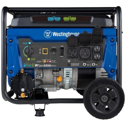 Westinghouse WGen5300DFcv – 5300 Watt Dual-Fuel Portable Generator w/ RV Outlet & CO Sensor (49-State)