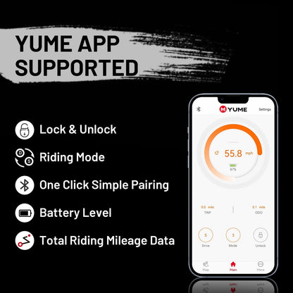 M YUME SCOOTER Hawk Dual Motor Electric Scooters for Adults 2400W 43MPH 43Miles Long Rang E-Scooter