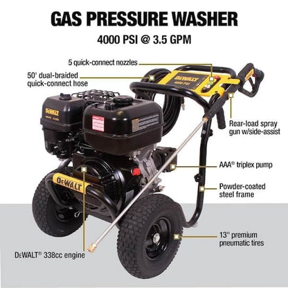 DeWalt 4000 PSI 3.5 GPM Cold Water Gas Pressure Washer