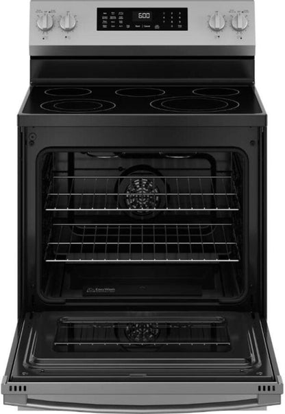 GE 30″ Freestanding Electric Convection Range GRF600AVSS