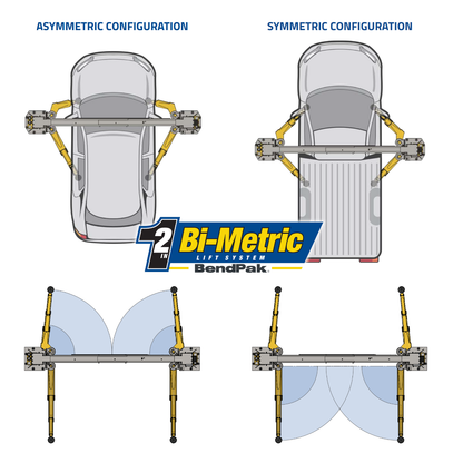 BendPak 10AP-168 Two Post Car Lift – 10,000-Lb Capacity – 168″ Extended Height