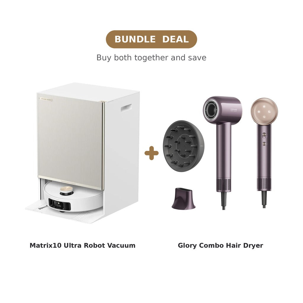 Dreame Matrix10 Ultra Robot Vacuum & Glory Combo Hair Dryer Bundle Offer