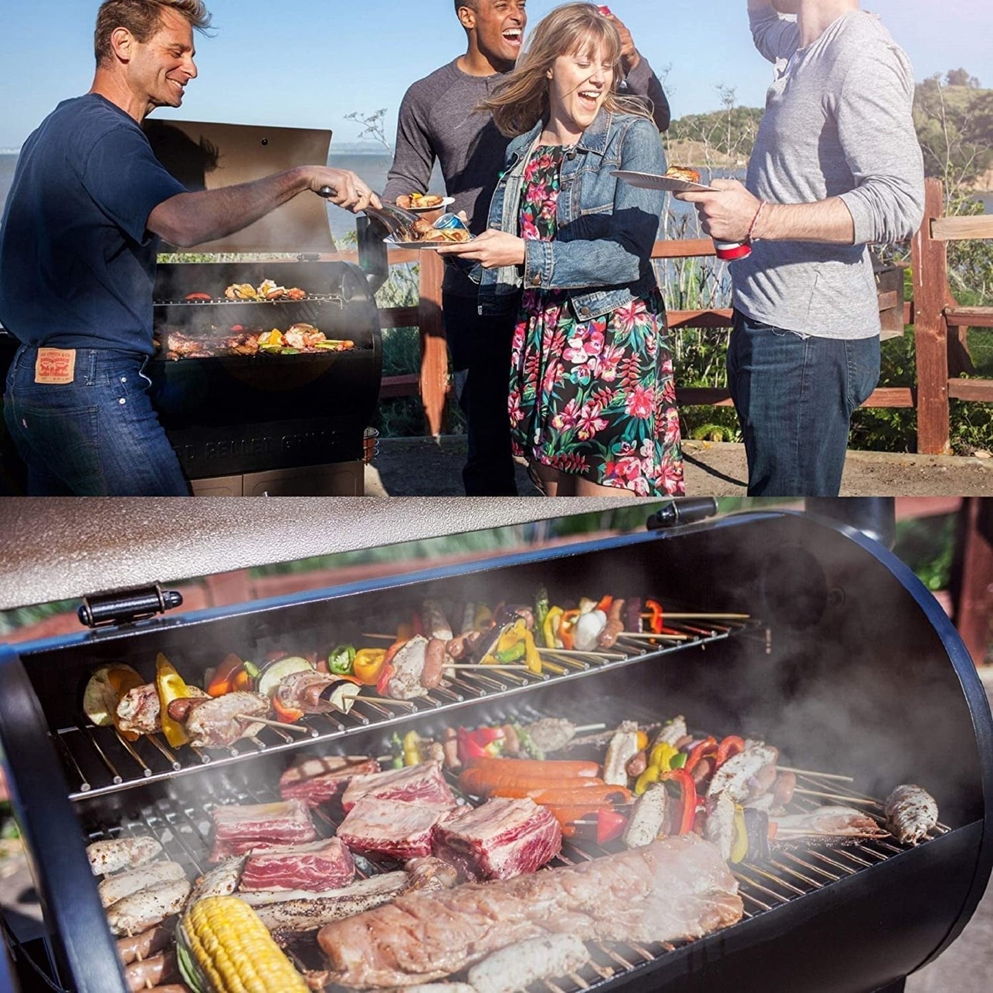 Z Grills Wood Pellet Ultimate 8-in-1 Smoker Grill 1000E