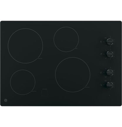 GE 30″ Built-In Knob Control Electric Cooktop JP3030DWBB