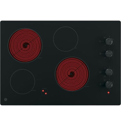 GE 30″ Built-In Knob Control Electric Cooktop JP3030DWBB