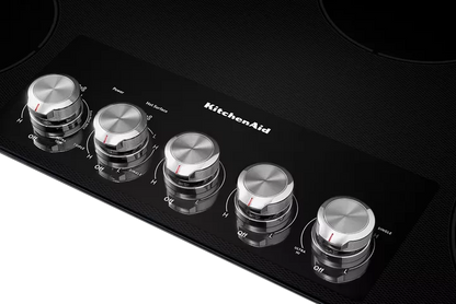 KitchenAid 36″ Electric Cooktop with 5 Elements and Knob Controls