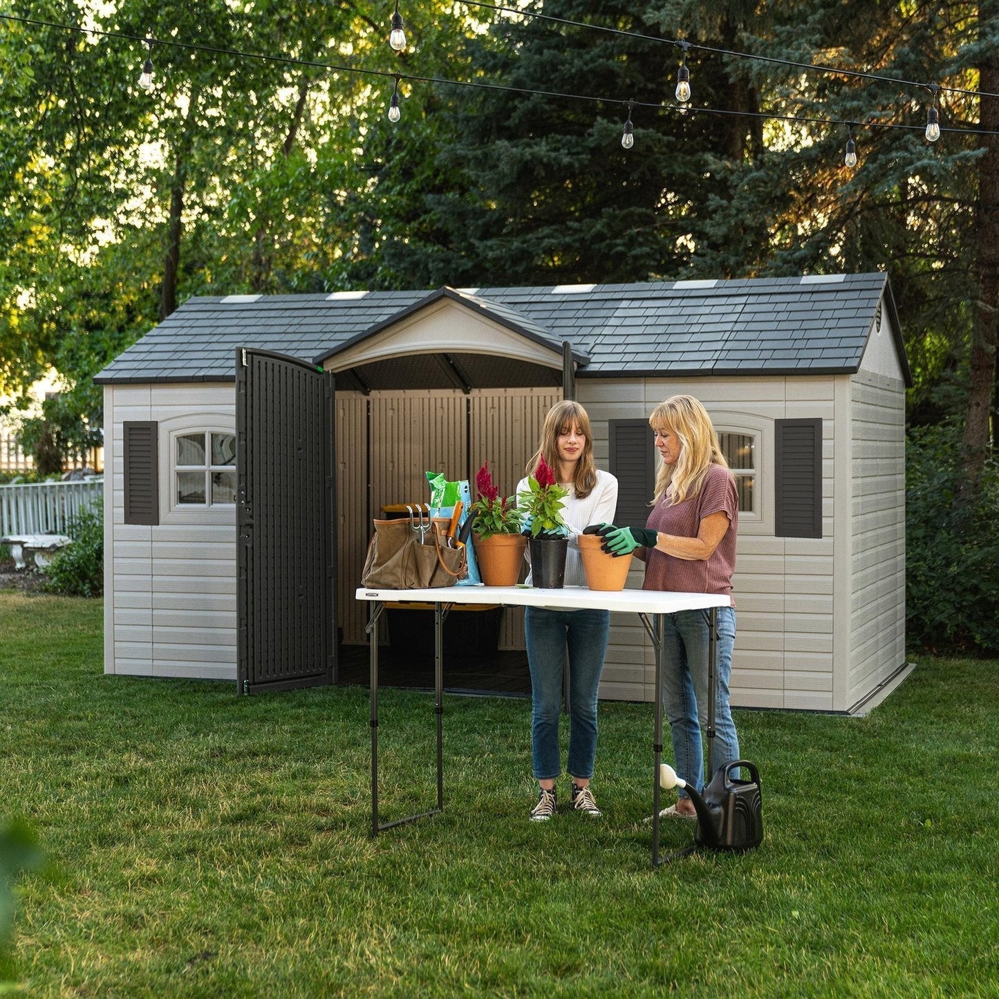 Lifetime Legacy 15 ft x 8 ft Outdoor Storage Shed – 60465