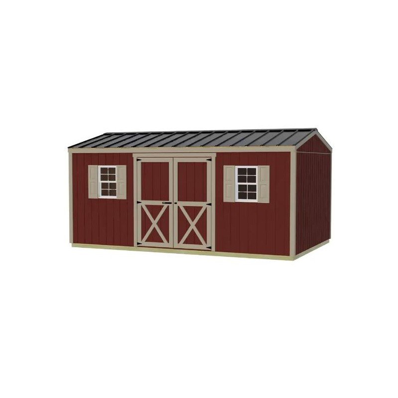 Best Barns Handmade Haven 10×12 Wood Shed Kit – Gable Roof, Eave Door (HHAVDE12)