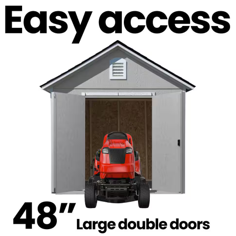 Handy Home Meridian Wooden Storage Shed – Multiple Sizes