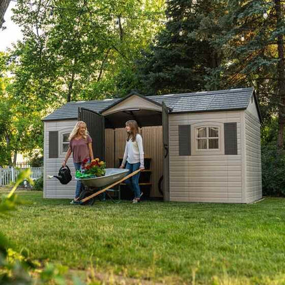 Lifetime Legacy 15×8 Plastic Storage Shed Kit w/ Floor