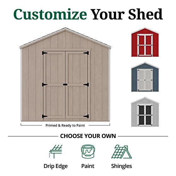 Little Cottage Co. Pre-Cut 12×12 Value Gable Shed Kit