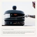 Dome Propane Outdoor Pizza Oven in Off-Black