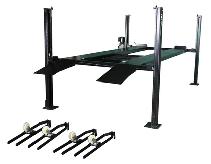 APlusLift HW-8S 8000LB 4-Post Portable Storage Service Car Lift / 3 Year Warranty