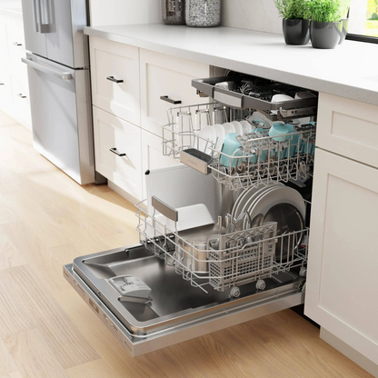 Bosch 800 Series 24 in. Top Control Smart Dishwasher with 42 dBa Sound Level, 3rd-Rack, CrystalDry & Pocket – Stainless Steel