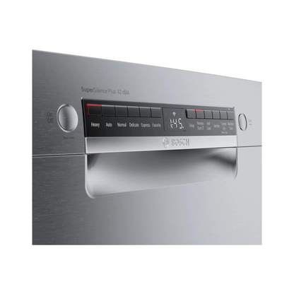 Bosch 800 Series 24 in. Top Control Smart Dishwasher with 42 dBa Sound Level, 3rd-Rack, CrystalDry & Pocket – Stainless Steel