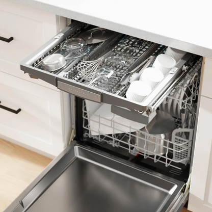 Bosch 800 Series 24 in. Top Control Smart Dishwasher with 42 dBa Sound Level, 3rd-Rack, CrystalDry & Pocket – Stainless Steel